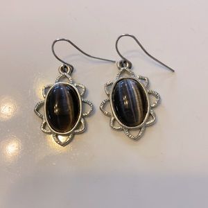 🖐 5 for $15 Silver Sun Stone Earrings